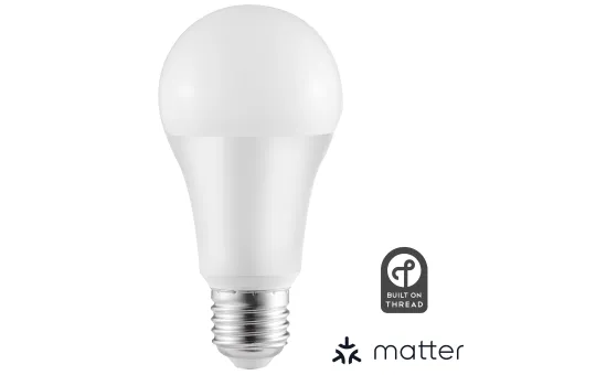 LED-Glühbirne ITIUS, E27, 10W, 900lm, RGB + CCT, matter über Thread