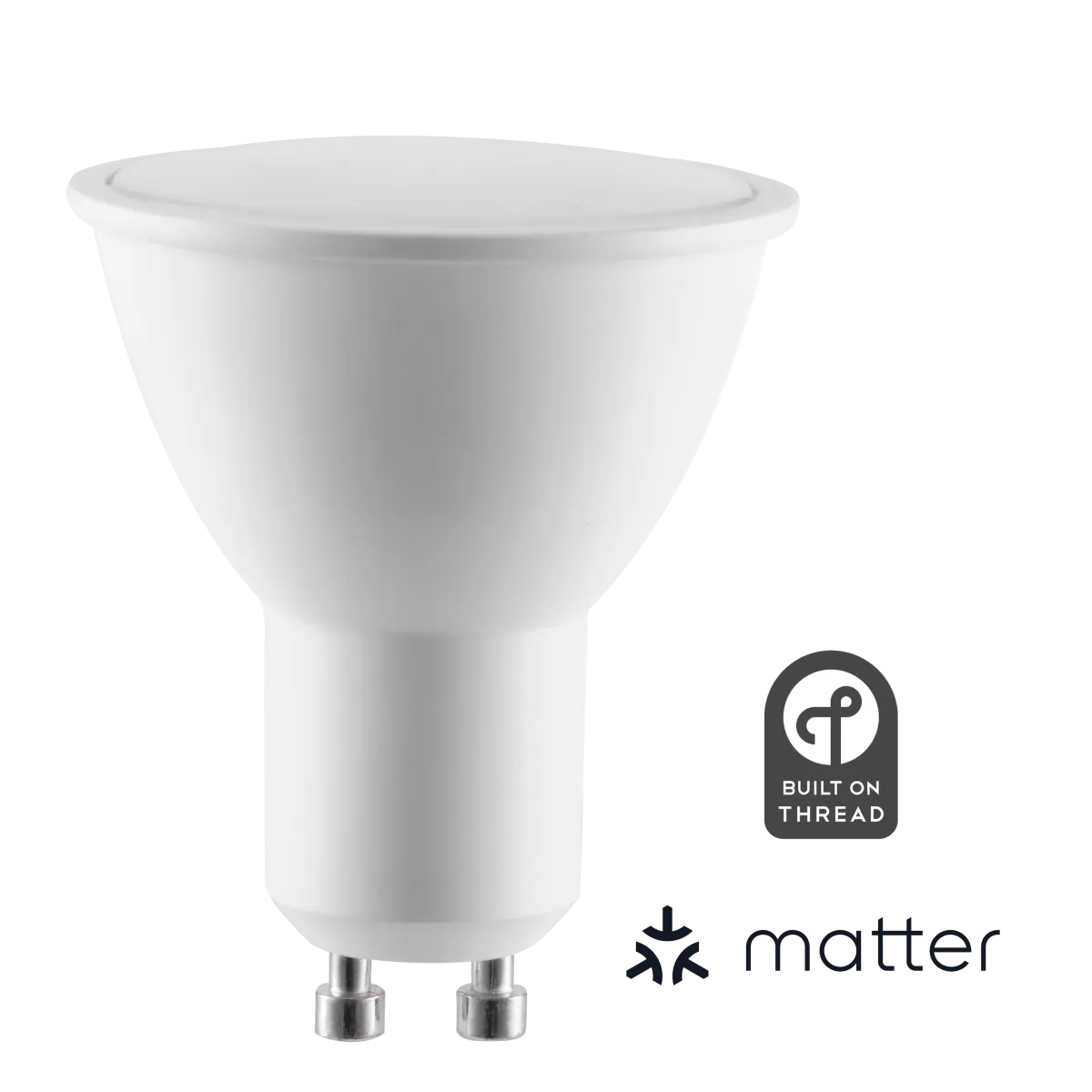 LED-Leuchtmittel ITIUS, GU10, 4,8W, 500 Lumen RGB + CCT, matter über Thread