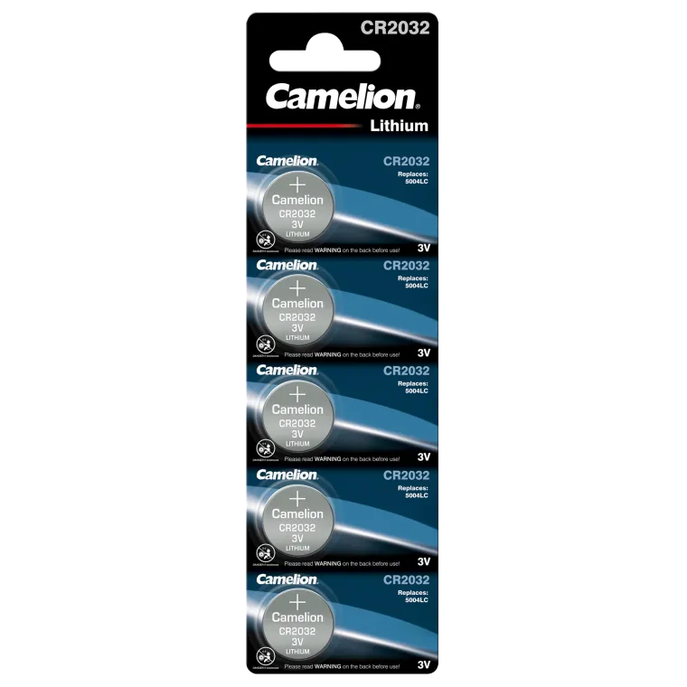 Knopfzelle CAMELION CR2032 3,0V, Lithium, 5er-Blister