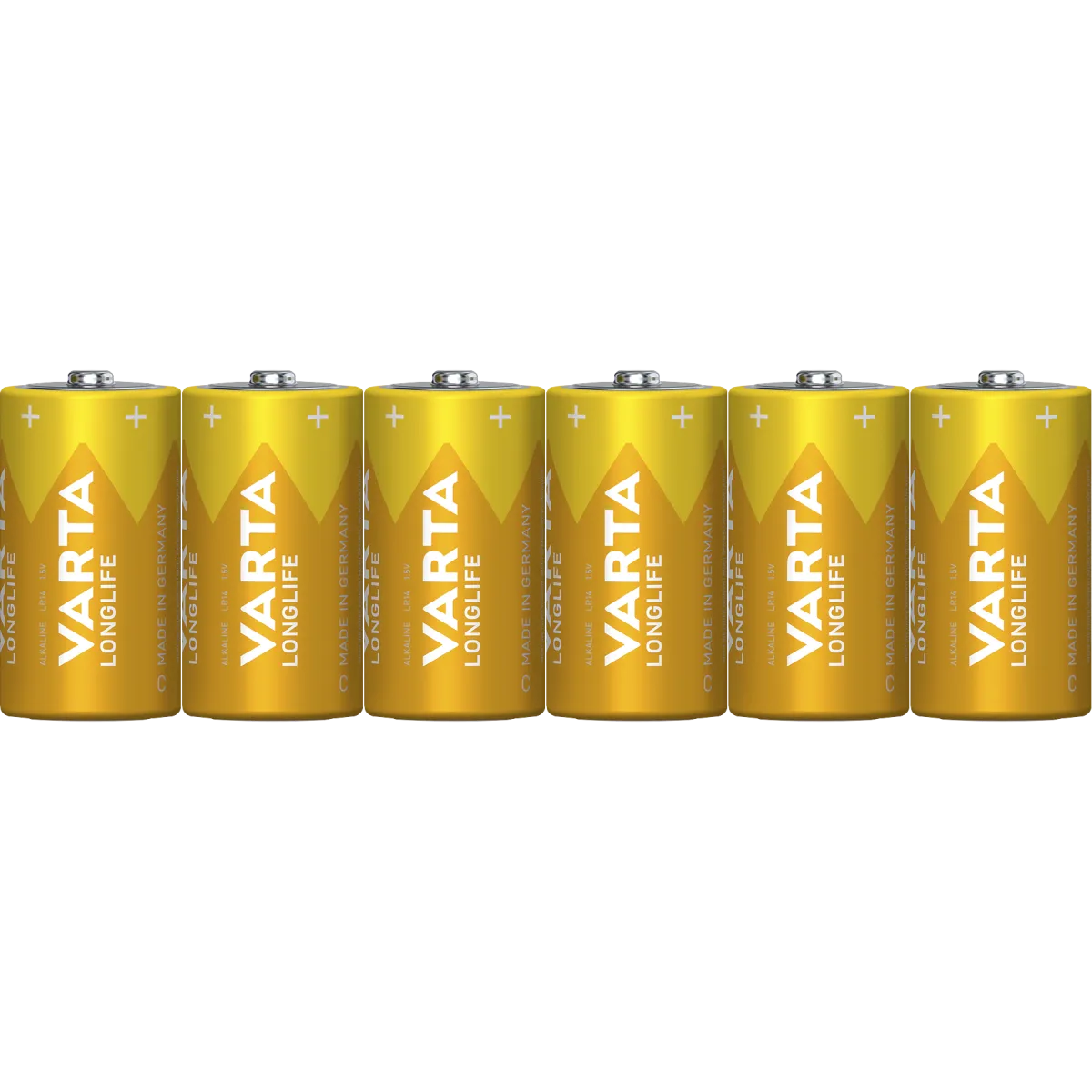 Baby-Batterie VARTA "Longlife", Alkaline, Typ C, LR14, 1,5V, 6er Pack