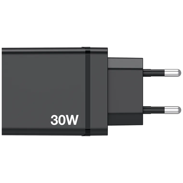 Ladeadapter Verbatim "CHR-30EU1", 30W, schwarz, 2xUSB-A, 1xUSB-A QC, 1xUSB-C PD