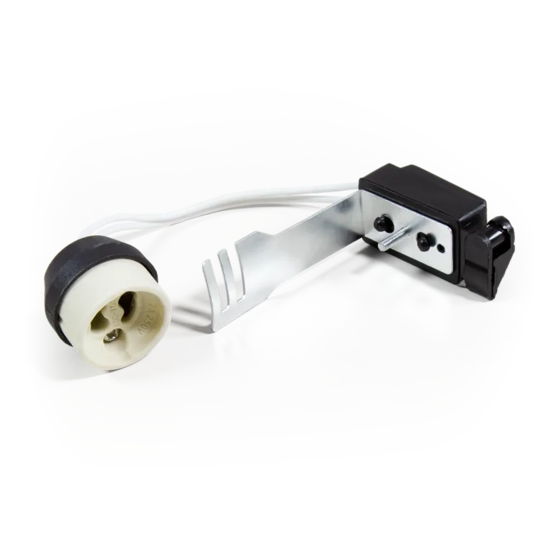 Lampenfassung McShine, GU10, Zugentlastung, 11cm Kabel, max. 230V/50W, Keramik