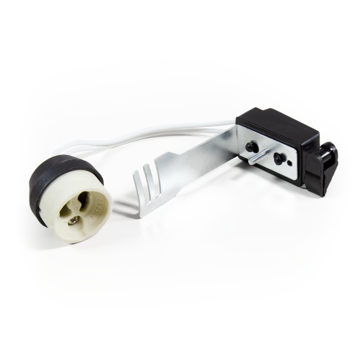 Lampenfassung McShine, GU10, Zugentlastung, 11cm Kabel, max. 230V/50W, Keramik