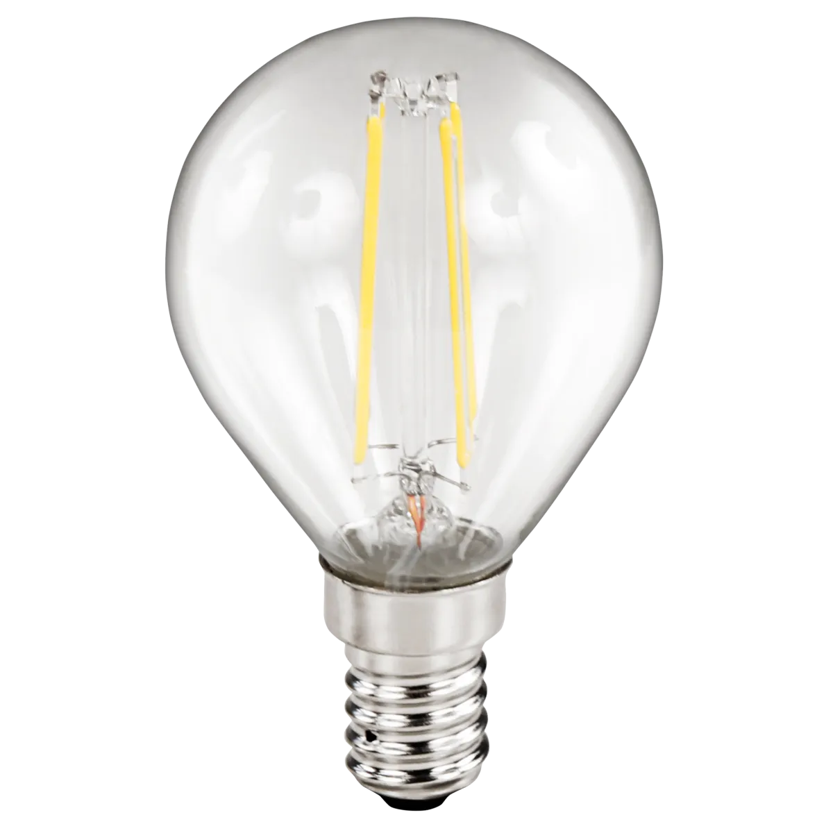 LED Filament Tropfenlampe McShine "Filed", E14, 2W, 260 lm, warmweiß, klar