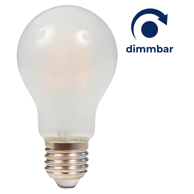 LED Filament Glühlampe McShine "Filed", E27, 7W, 820 lm, warmweiß, dimmbar, matt