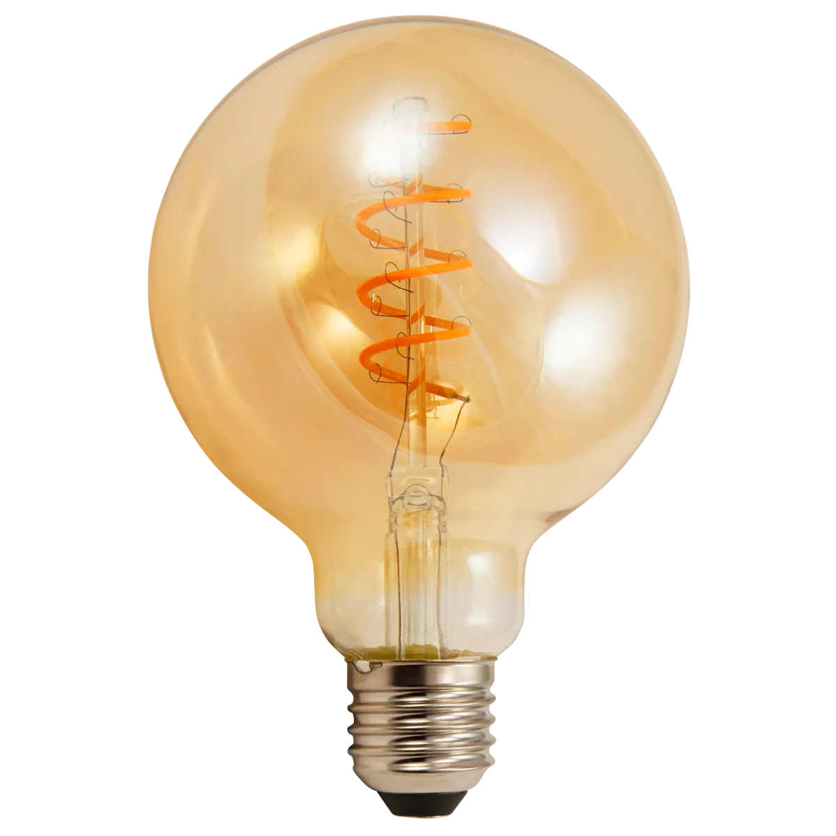 LED Filament Globelampe McShine "Retro" E27, 4W, 280lm, warmweiß, goldenes Glas