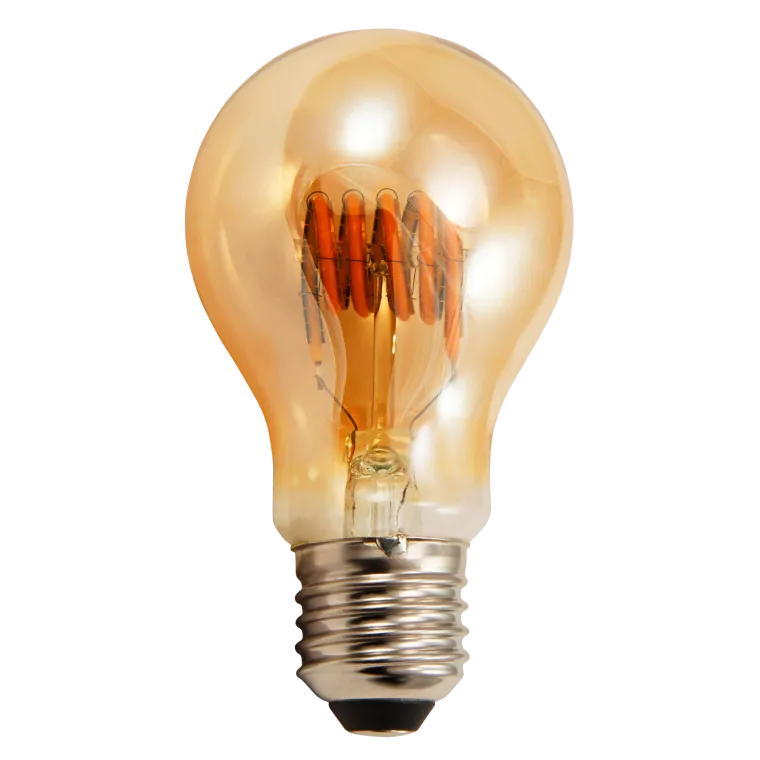 LED Filament Glühlampe McShine "Retro" E27, 6W, 490lm, goldenes Glas, dimmbar