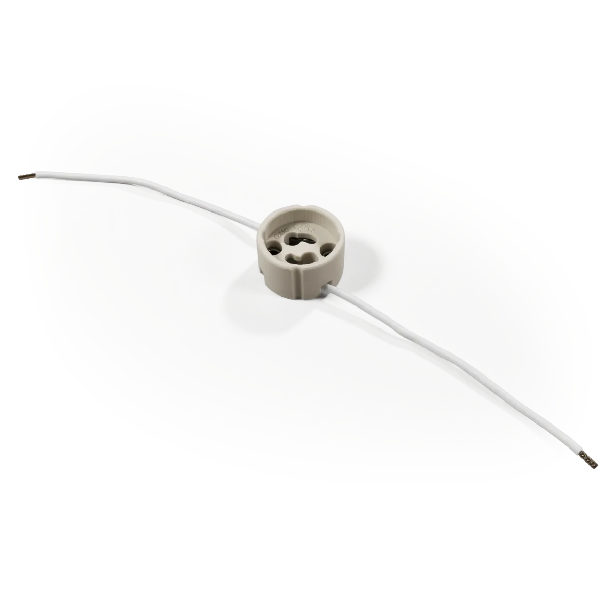 Lampenfassung McShine, GU10, 10cm Kabel, max. 250V/100W, seitlicher Kabelausgang