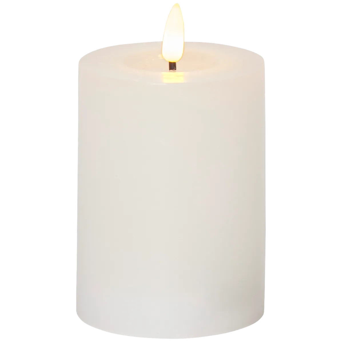 LED Echtwachs-Kerze "Flamme Flow", flackernd, batteriebetrieben, 7,5x12,5cm