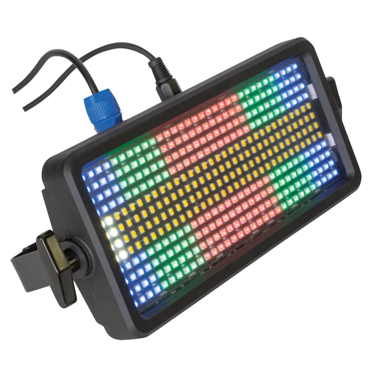 DMX-Lichteffekt IBIZA "FLASH-COLOR-STROBE", 384 LED RGB+W,110-240V, 320x160x75mm