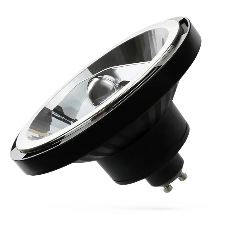 LED AR111 GU10 Strahler, 12W, 1000lm, 230V, 2700K, warmweiß, schwarz