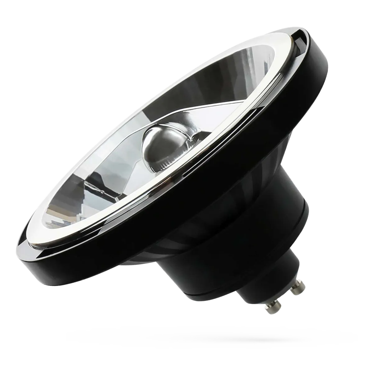 LED AR111 GU10 Strahler, 12W, 1000lm, 230V, 2700K, warmweiß, schwarz
