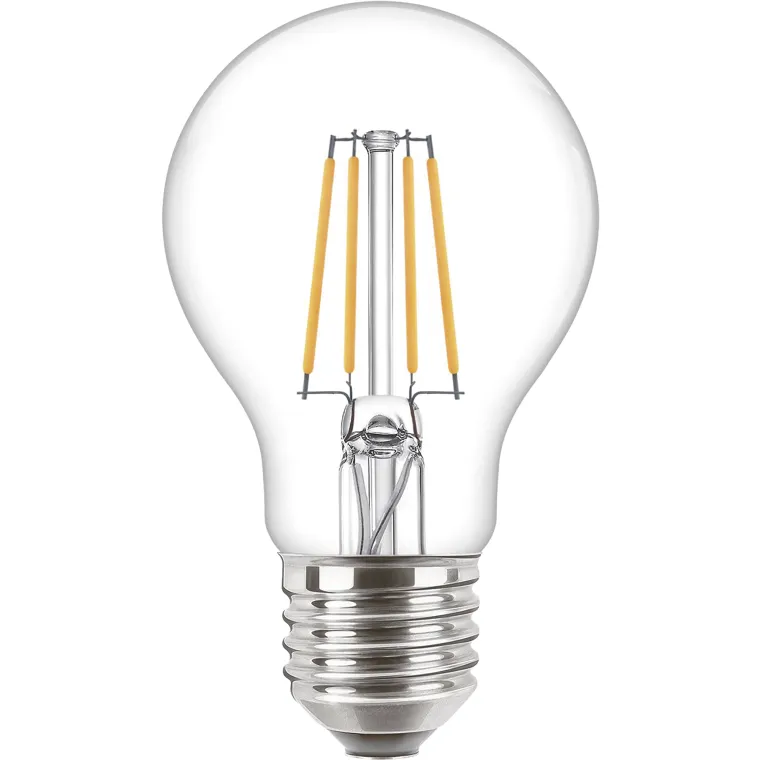 LED Filament-Glühlampe Philips "CorePro", E27, 4,3W, 2700K, 470lm, 230V, klar