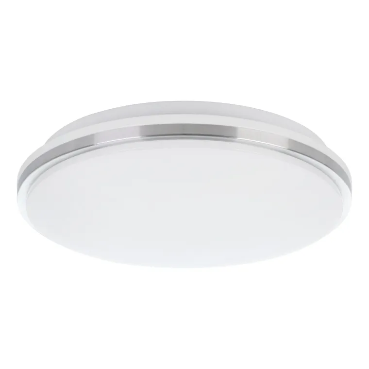 Deckenleuchte EGLO "Marunella", LED, 18W, 2000lm, 4000K, weiß/nickel-matt