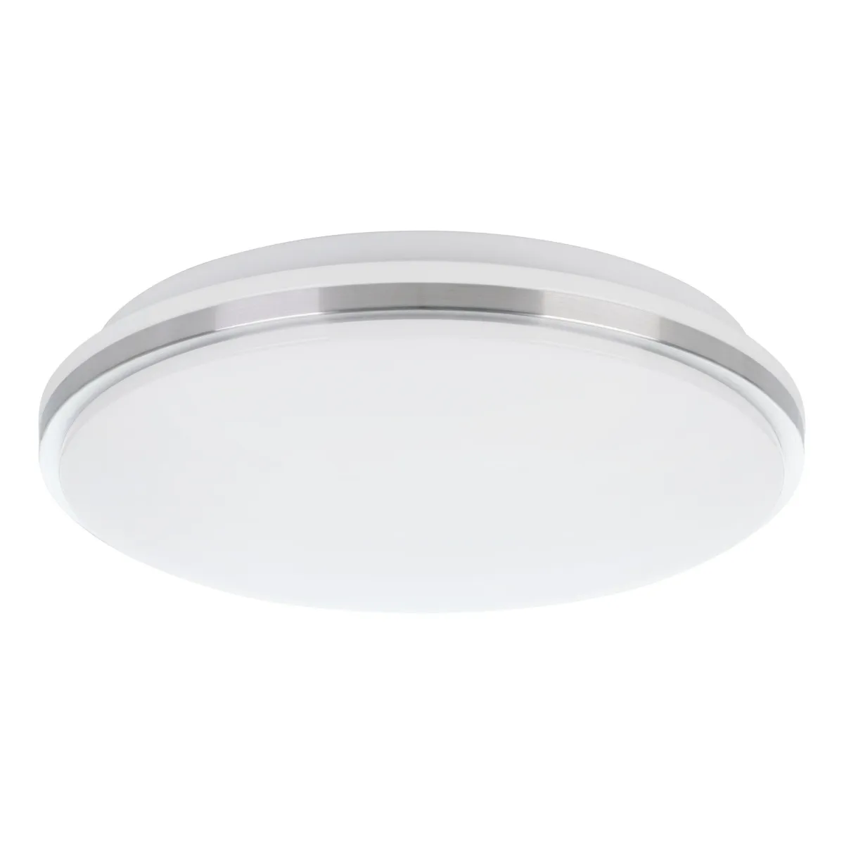 Deckenleuchte EGLO "Marunella", LED, 18W, 2000lm, 4000K, weiß/nickel-matt