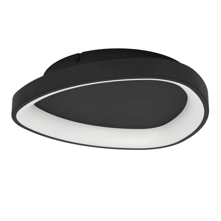 Deckenleuchte EGLO "Moggiona", LED, 12W, 1440lm, 2700-6500, schwarz, 7,5xØ35cm