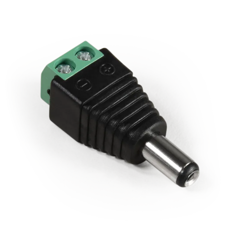 Adapter McPower, DC-Stecker 5,5x2,1mm und Lüsterklemme