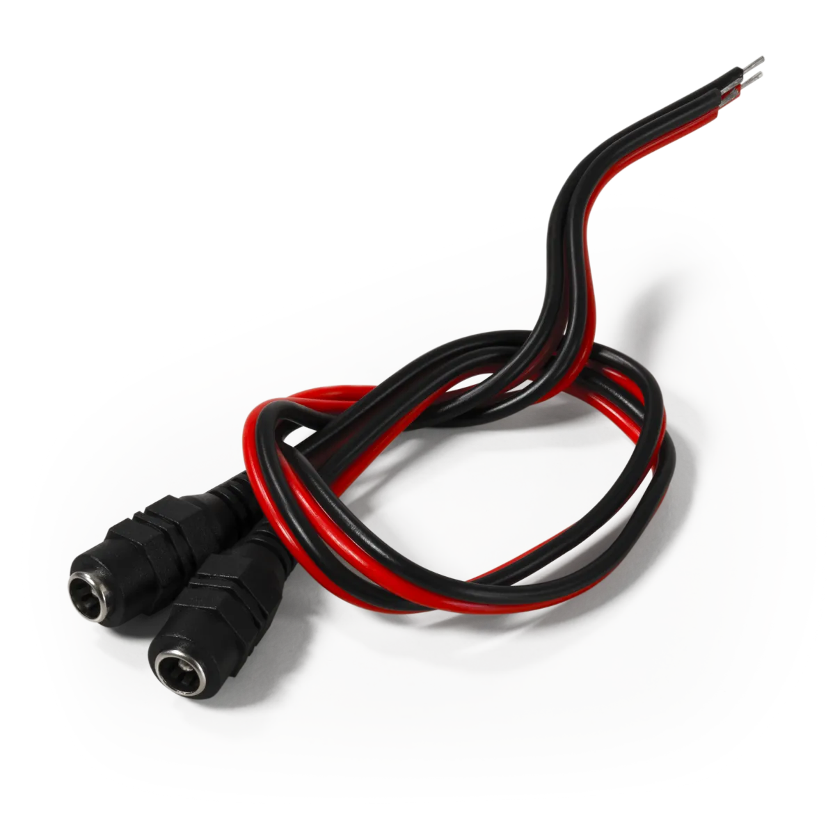DC-Hohlbuchse McPower 5,5x2,1mm, 30cm Kabel, 2er-Set