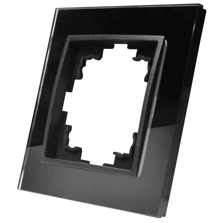 Glas-Rahmen McPower "Flair", 1-fach, schwarz