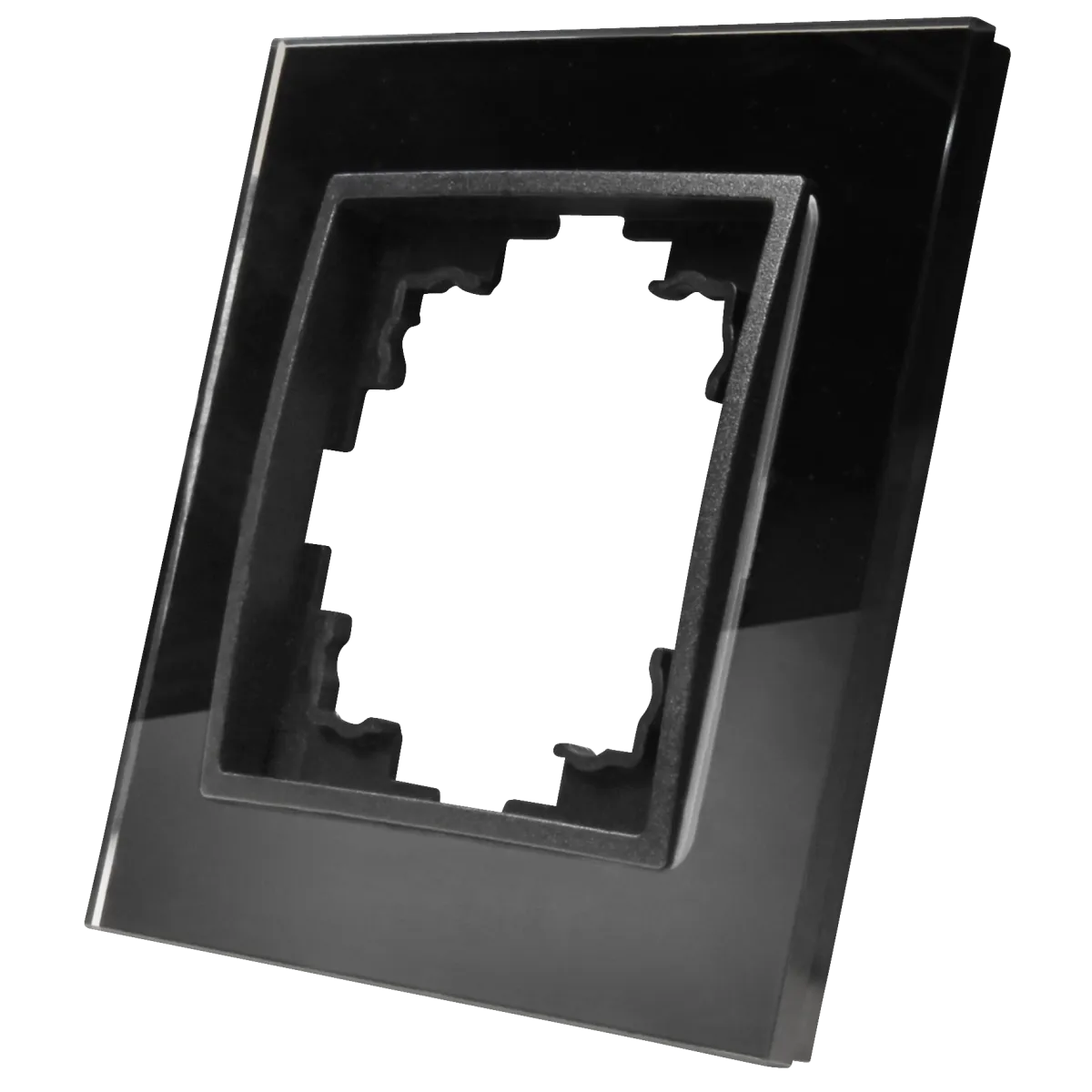 Glas-Rahmen McPower "Flair", 1-fach, schwarz