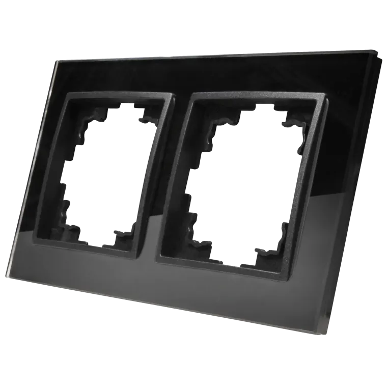 Glas-Rahmen McPower "Flair", 2-fach, schwarz