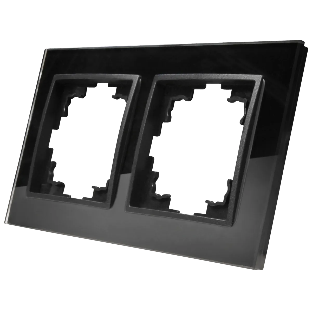 Glas-Rahmen McPower "Flair", 2-fach, schwarz
