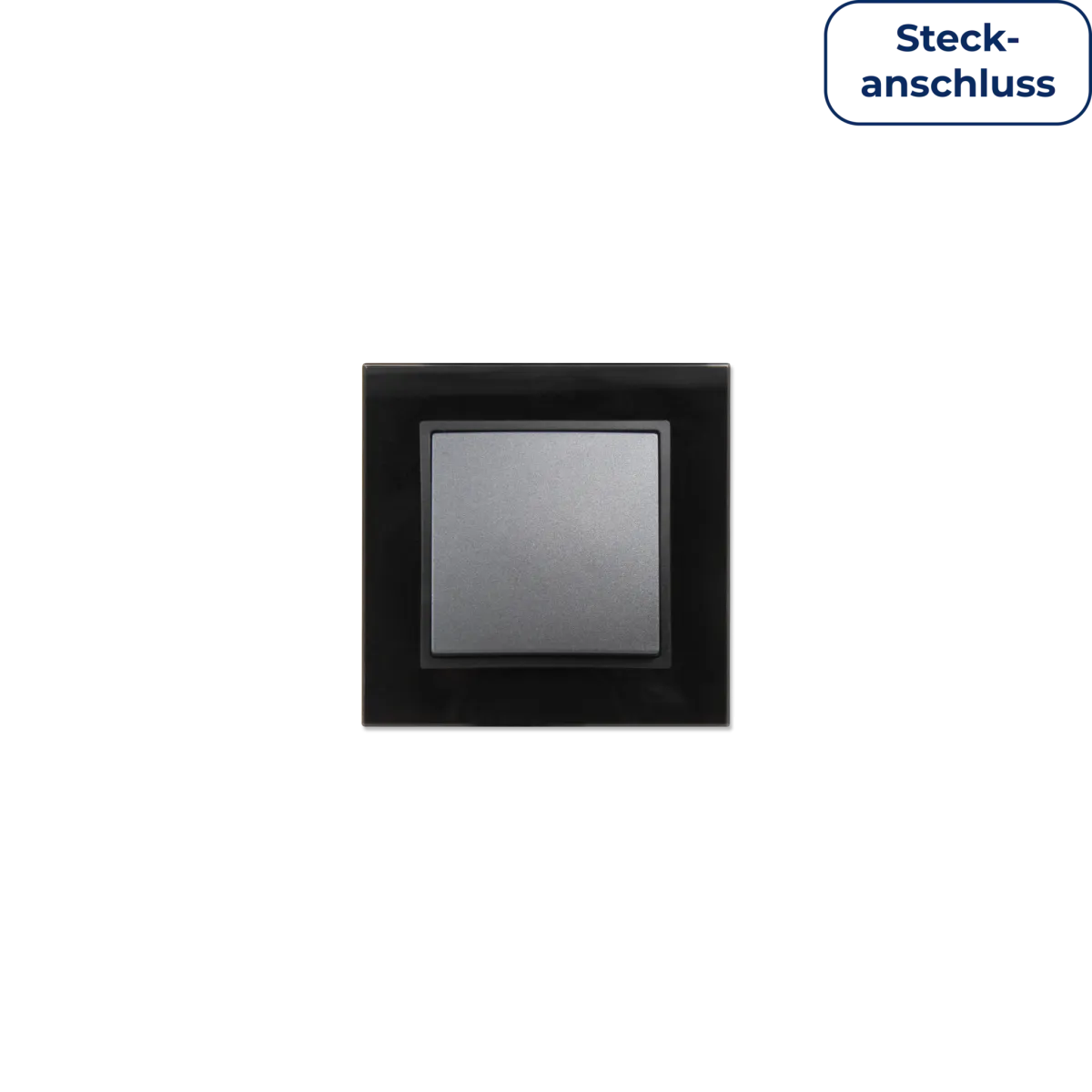 Wechselschalter McPower "Flair", 250V~/10A, UP, Steckanschluss, anthrazit