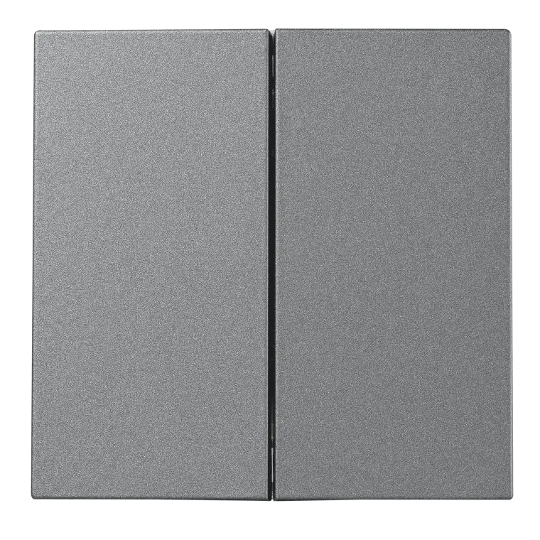 Serien-Schalter McPower "Shallow" 2-fach, 250V~/10A, Steckanschluss, anthrazit