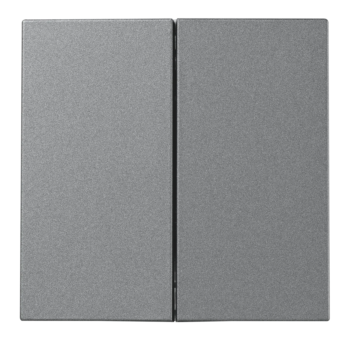 Serien-Schalter McPower "Shallow" 2-fach, 250V~/10A, Steckanschluss, anthrazit