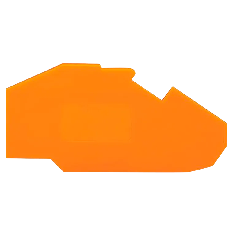 Abschluss- und Zwischenplatte WAGO, 1,5x76,7x43,5mm, orange
