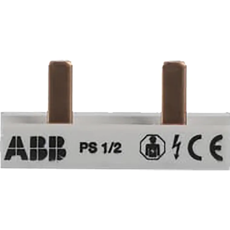 Phasenschiene ABB PS1/2, 1phasig, 10 mm² für 2 Automaten ABB, 20x17x35mm