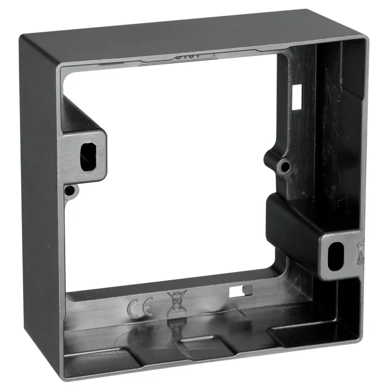 Aufputz-Rahmen McPower "Flair" 80x80x35mm, mit Montagebohrung, anthrazit