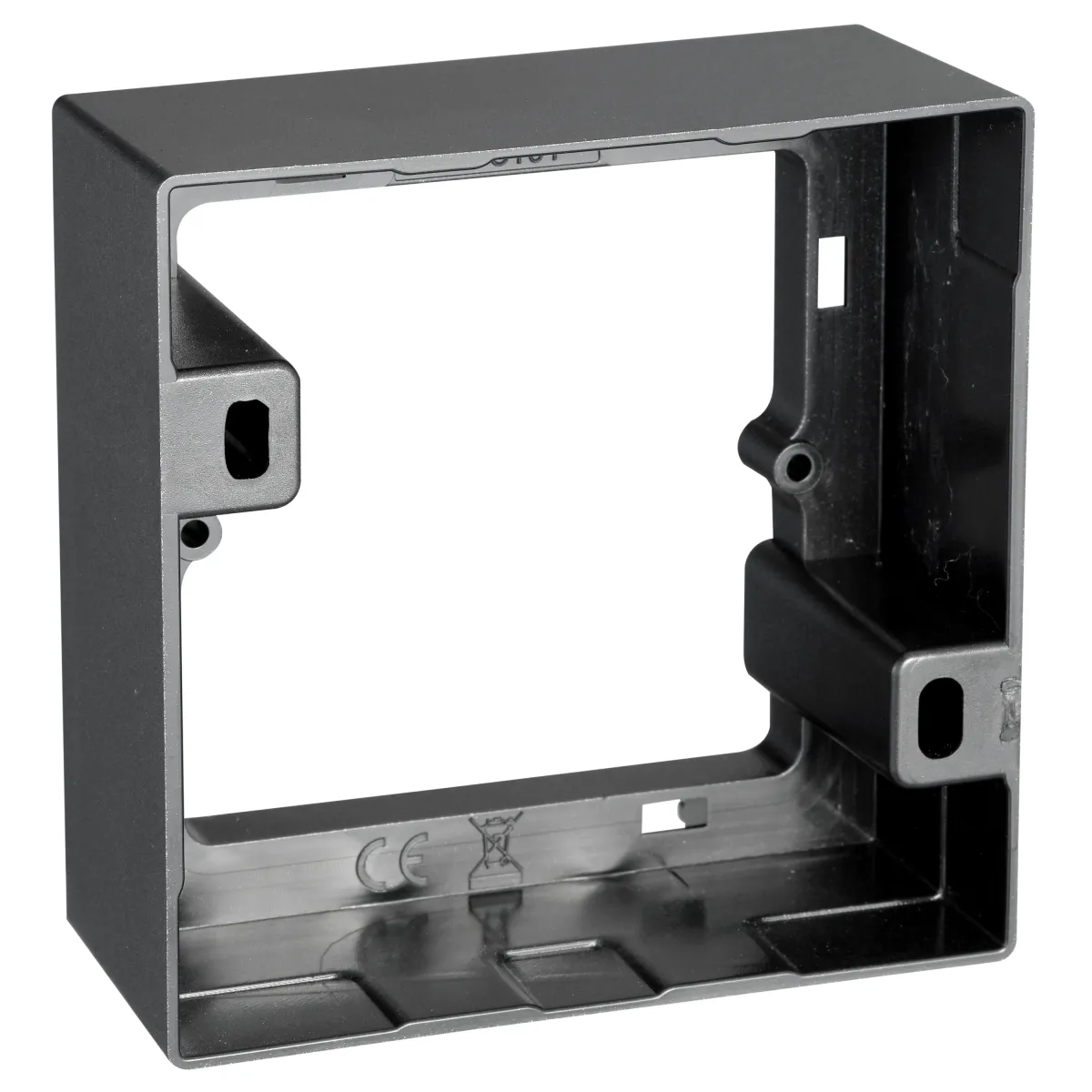 Aufputz-Rahmen McPower "Flair" 80x80x35mm, mit Montagebohrung, anthrazit