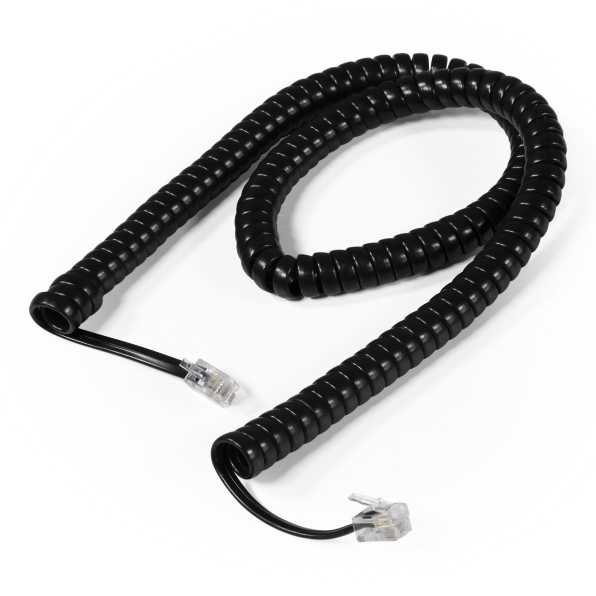 Telefonhörer-Spiralkabel McPower, RJ10-Stecker (4P4C) > RJ10-Stecker (4P4C), 4m