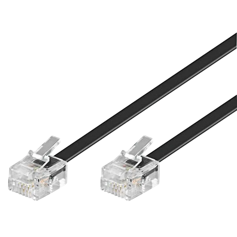 Modular-/ Westernkabel RJ11/RJ14-Stecker > RJ11/RJ14-Stecker, 6P4C, 10m