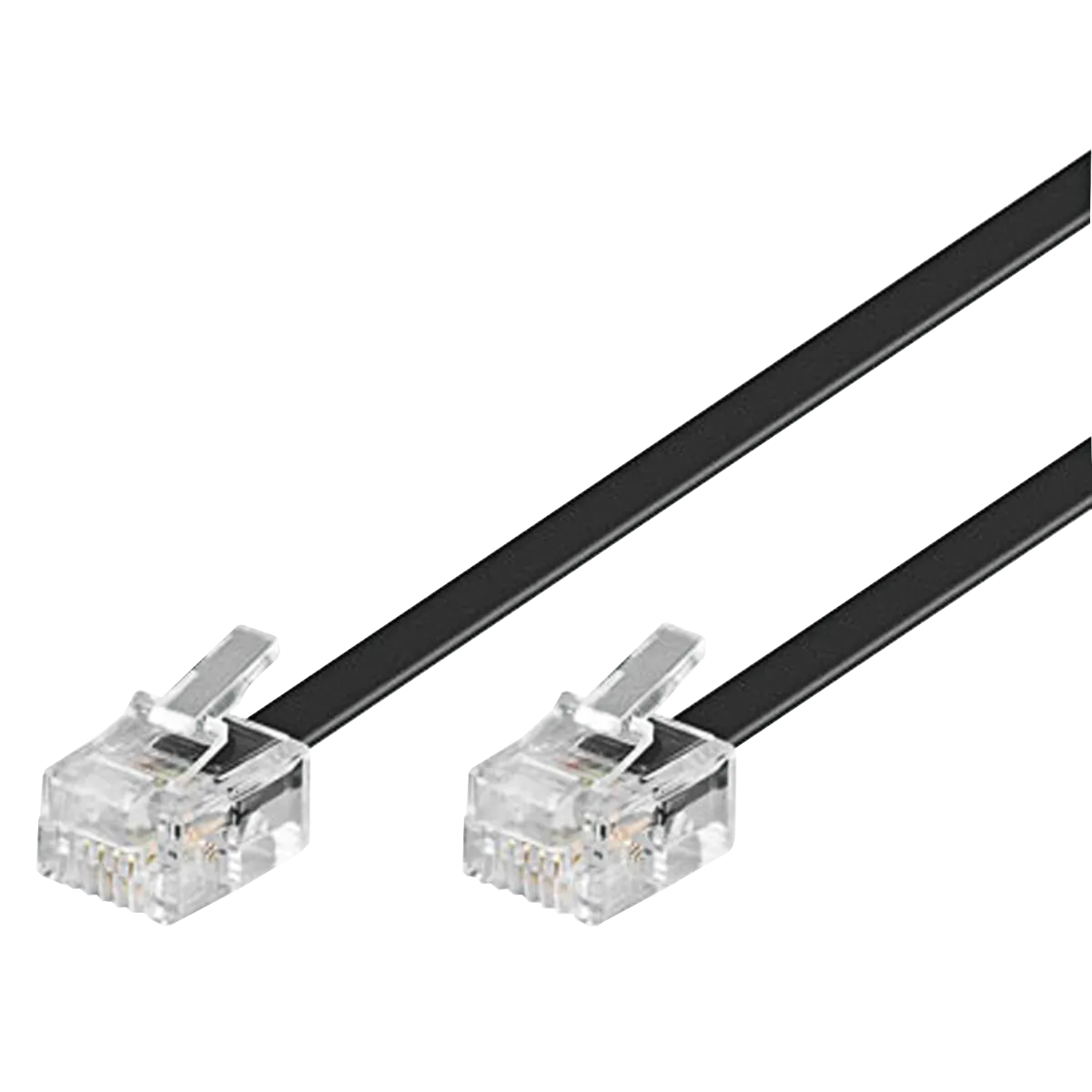 Modular-/ Westernkabel RJ11/RJ14-Stecker > RJ11/RJ14-Stecker, 6P4C, 10m