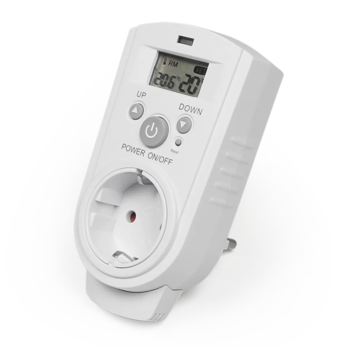 Steckdosen-Thermostat McPower "TCU-530", 5-30 °C, max. 3680W, 230V, Display