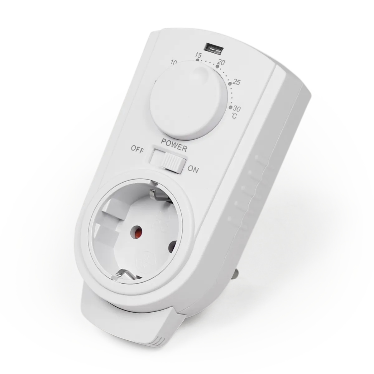 Steckdosen-Thermostat McPower "TCU-330" 5-30°C, max. 3500W, 230V