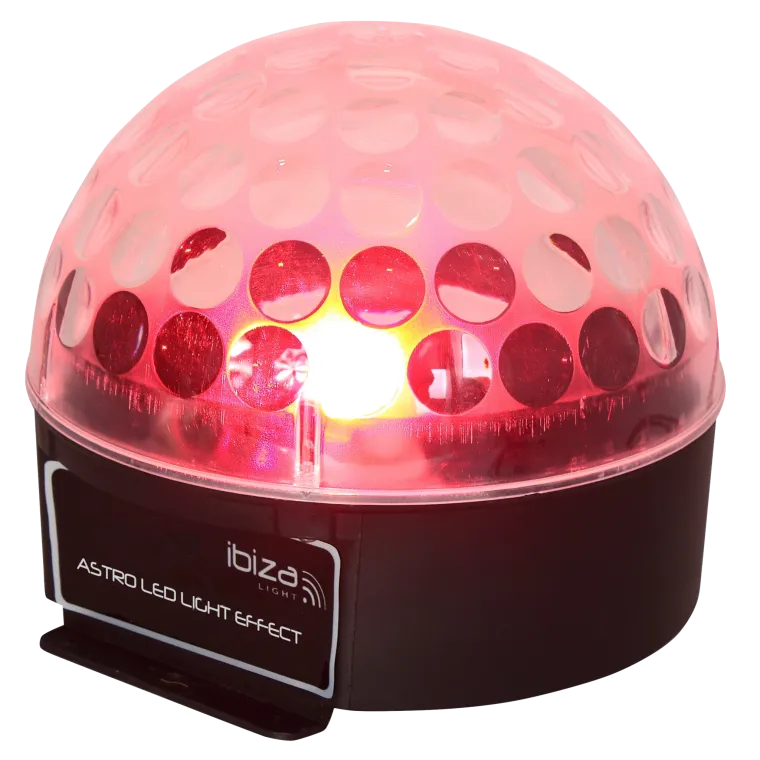 LED-Lichteffekt IBIZA "ASTRO1" 3x 3W RGB-LEDs, 81 Linsen