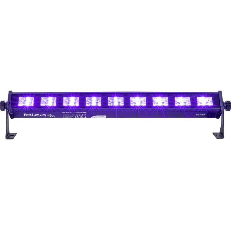LED-Schwarzlicht-Leiste IBIZA "LED-UVBAR18", 18x3W LEDs