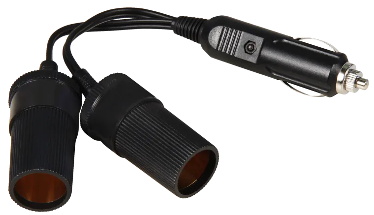 Kfz 2-Geräte-Verteiler, 12V, 20cm Kabel, max. 1,2A