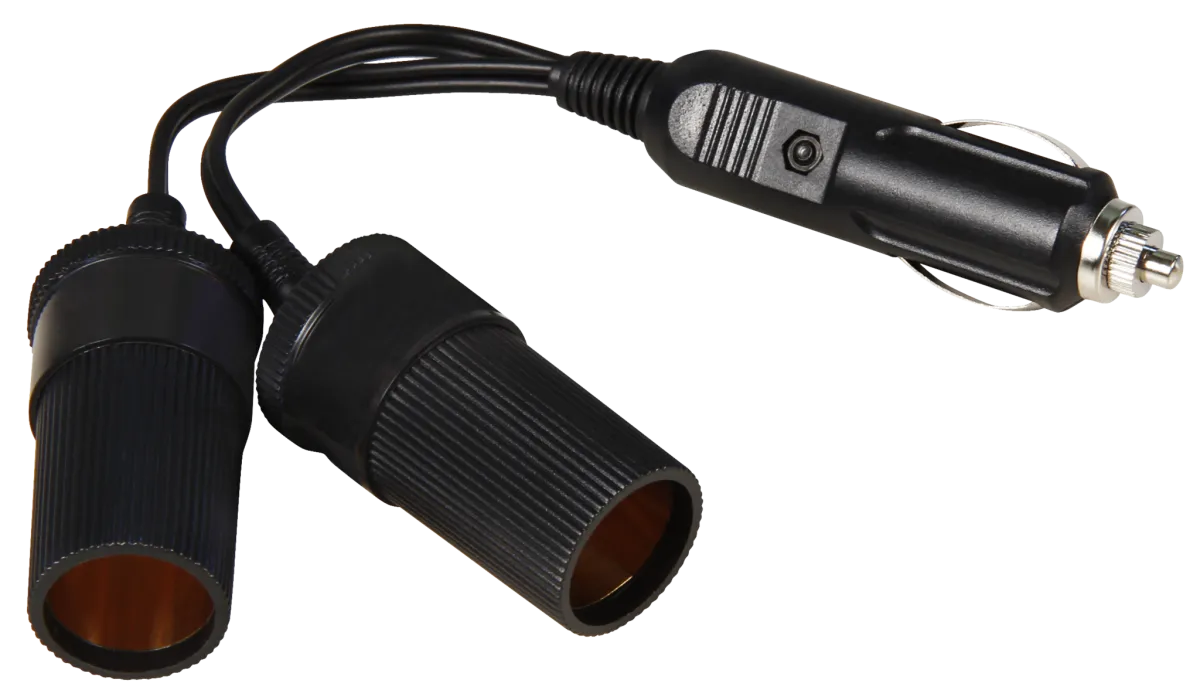 Kfz 2-Geräte-Verteiler, 12V, 20cm Kabel, max. 1,2A