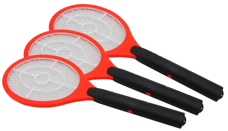 Elektrische Fliegenklatsche McPower, 2x Mignon (AA), 46x17cm, rot, 3er-Pack