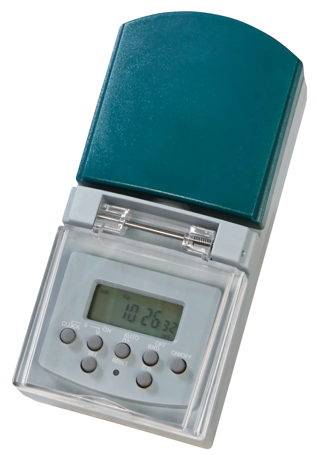 Digitale Zeitschaltuhr für den Außenbereich, IP44