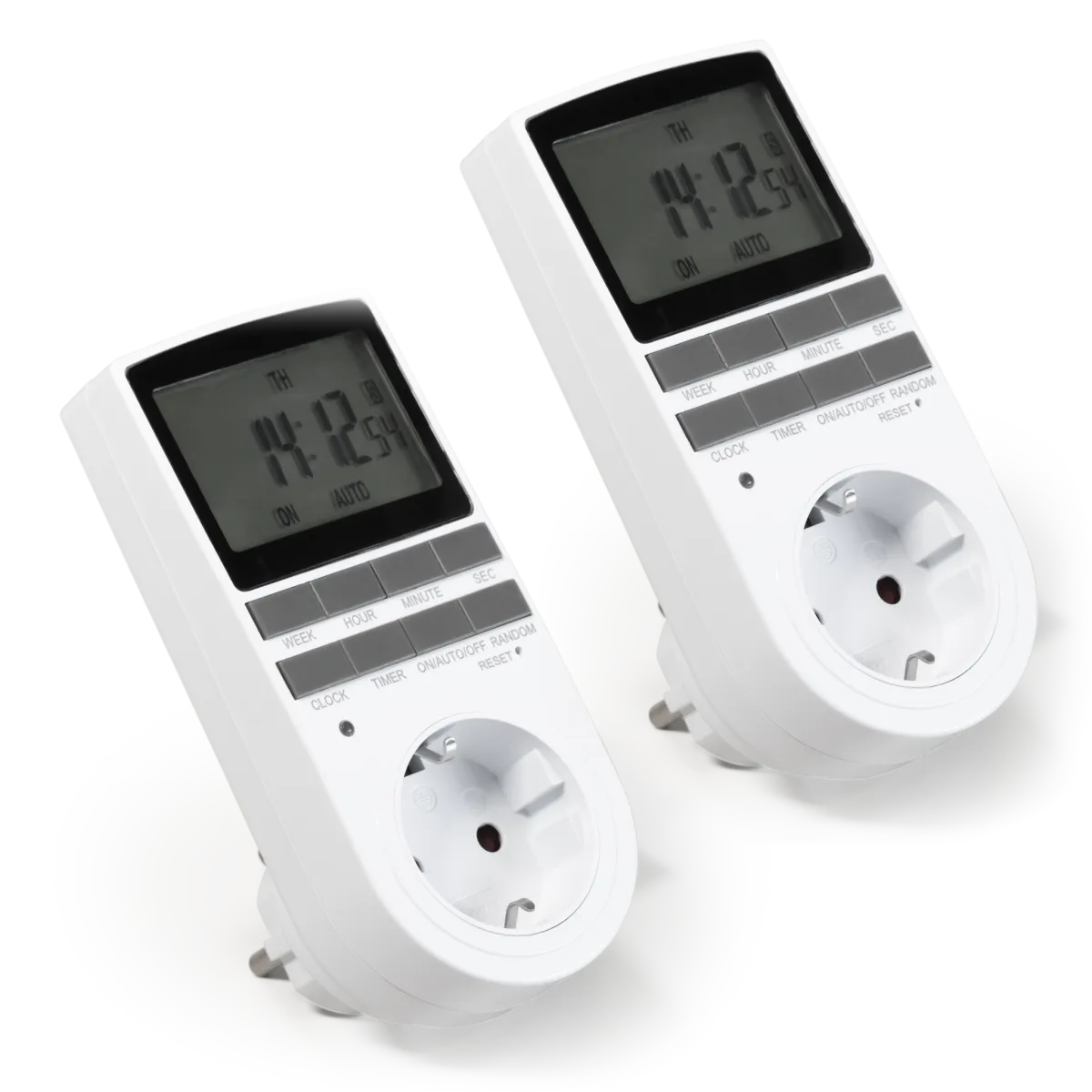 Digitale Zeitschaltuhr McPower "WZ-10" 2er-Pack, 10 Programme, 24Std Timer,3680W