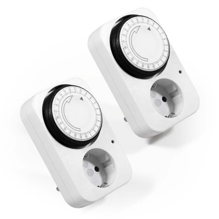 Analoge Zeitschaltuhr McPower "AZ-41" 2er-Pack, 15 Minuten Takt einstellbar