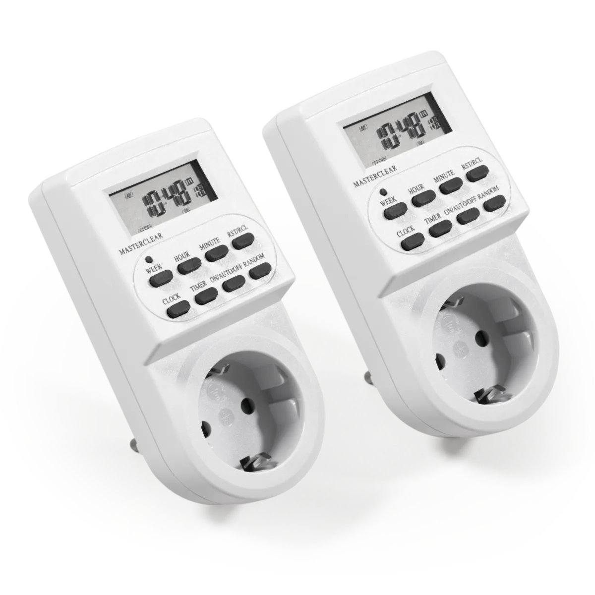 Digitale Zeitschaltuhr McPower "AZ-62" 2er-Pack, 10 Programme, 12/24Std Zyklus