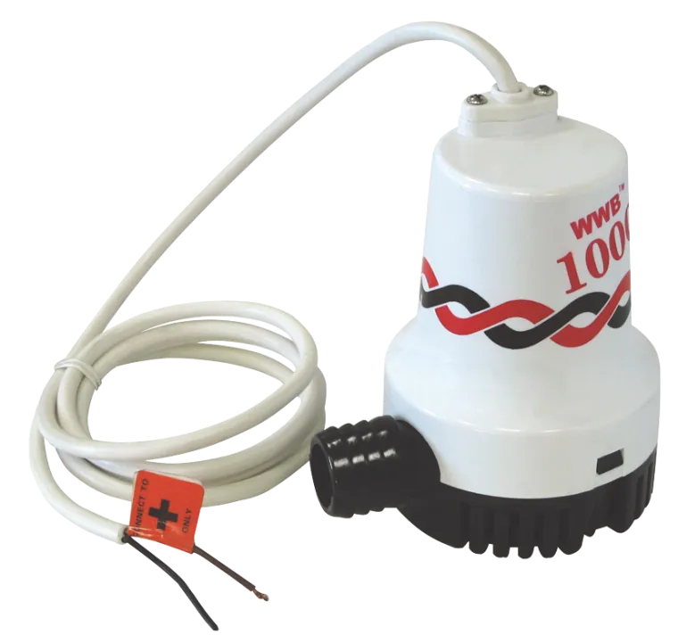 Marine-Tauchpumpe "MP-1000", bis 4.200 l/h, max. 4m Förderhöhe, 12V/3A