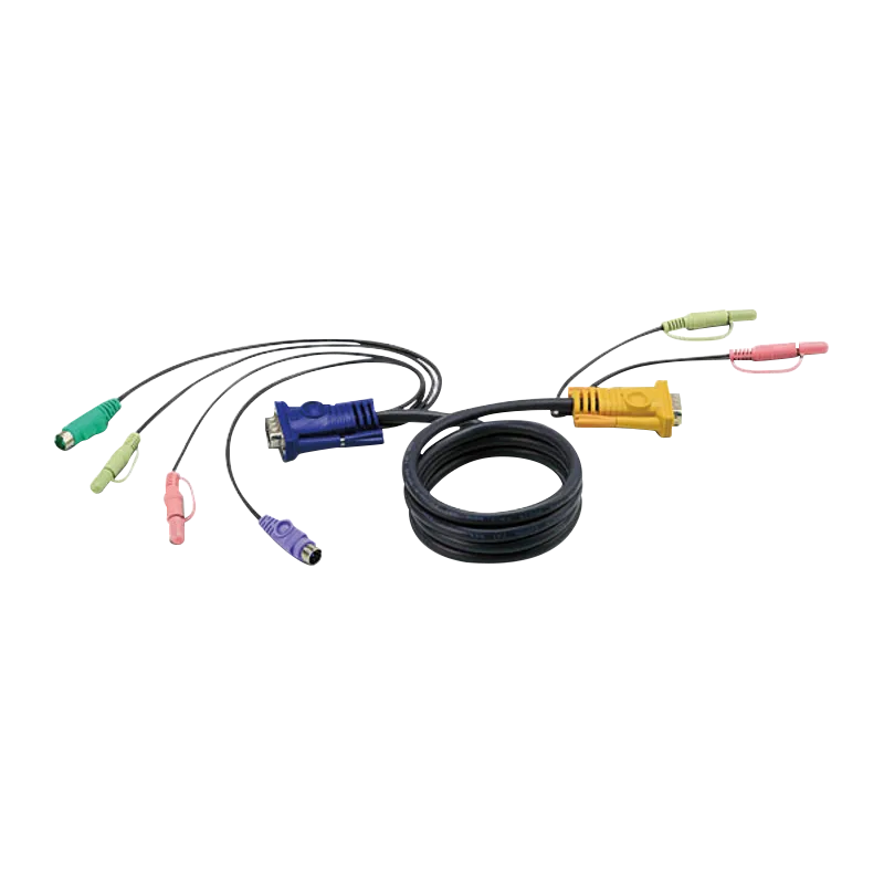 PS/2-KVM-Kabel mit 3-in-1-SPHD und Audio, 1,8m