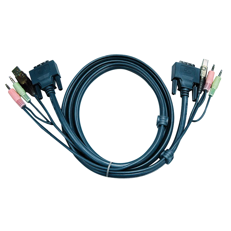 USB-DVI-D-Single-Link-KVM-Kabel, 3m